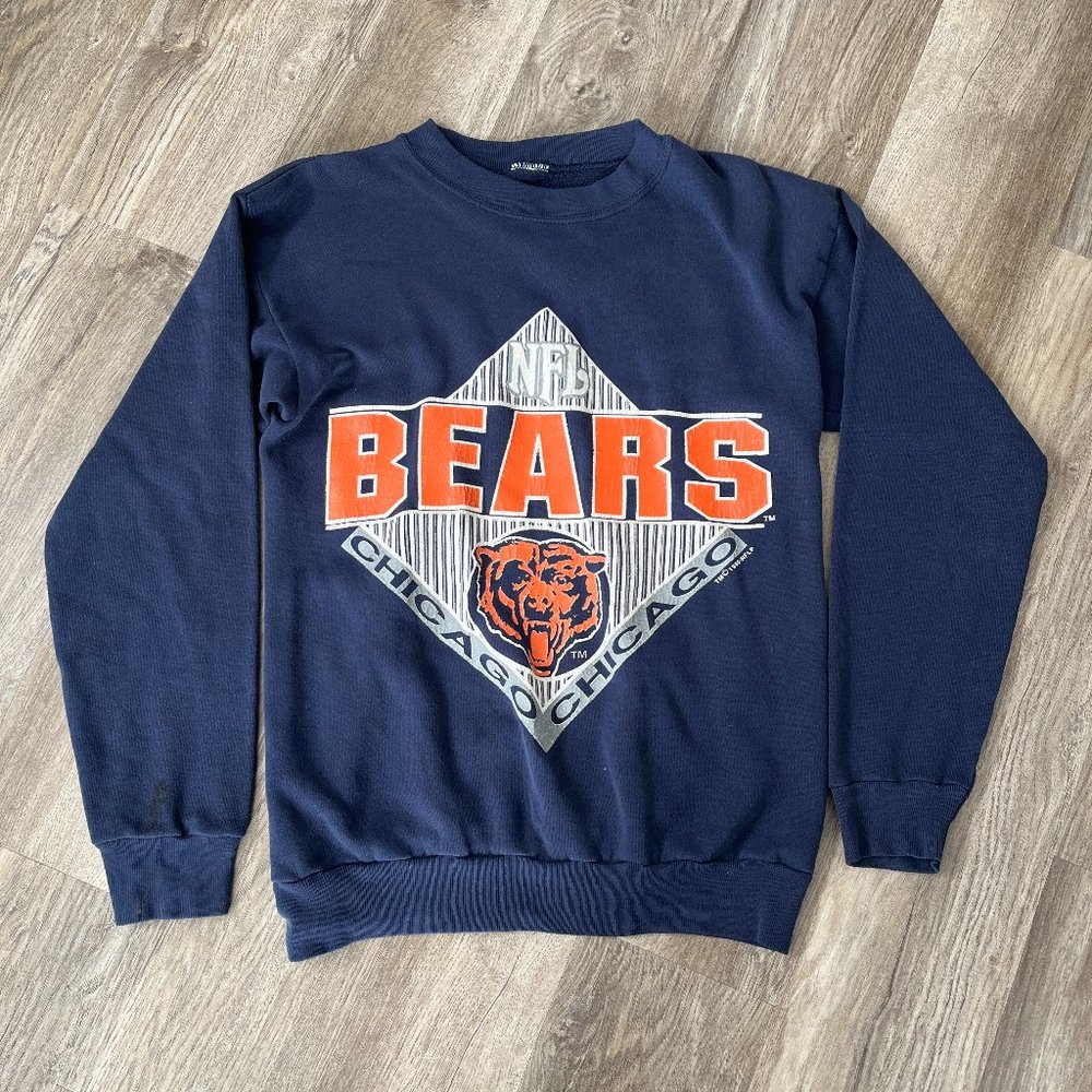 Vintage Chicago Bears NFL Football Crewneck Sweatshirt TM 1990 Adult Small
